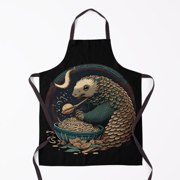 Item preview, Pangolin eating Ramen cute kawaii noodles designed and sold by SidTastic .