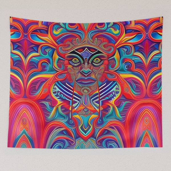 Item preview, New World Gods (7) - Mesoamerican Inspired Psychedelic Art designed and sold by TheThirdEye.