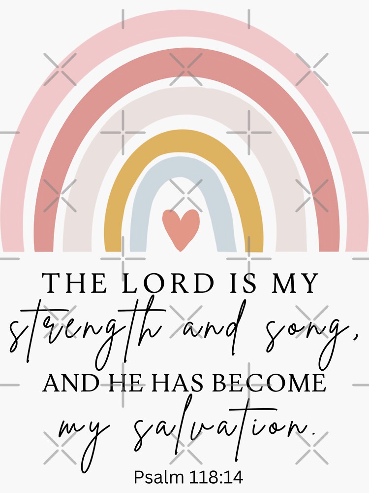 Checkbook Cover Lord Is My Strength & My Song Psalm 118:14