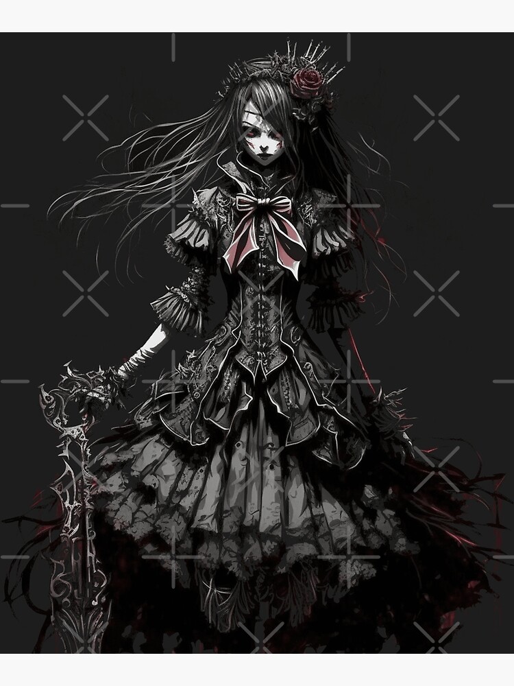 Download Anime Goth Girl Instagram Profile Wallpaper