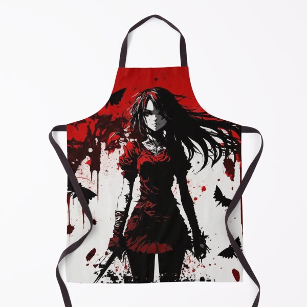 Item preview, Anime Goth Girl On Red Background designed and sold by Nightarcade.