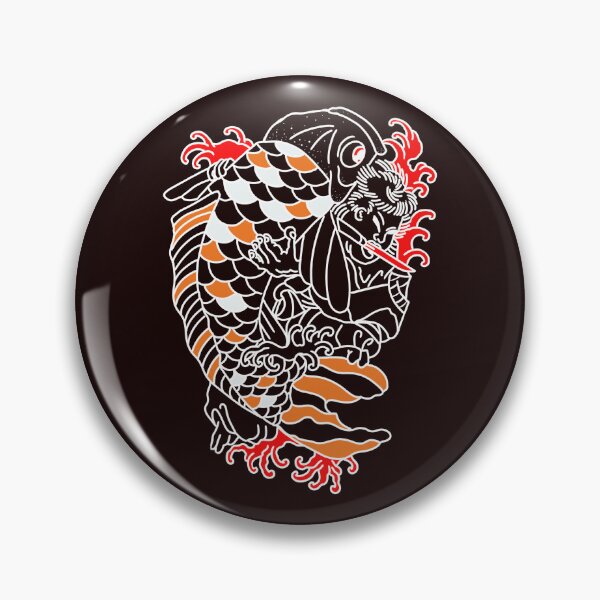 Item preview, Samurai vs koi designed and sold by X1810x.