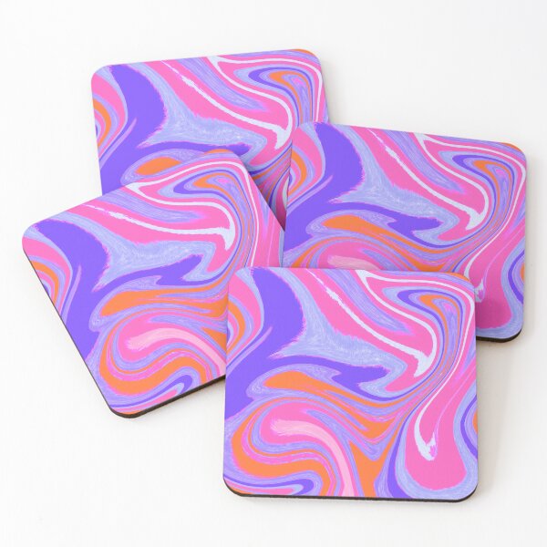 Item preview, Hot Pink, Orange, Purple and Pink Tones Marble Pattern Design designed and sold by theprintedclub.