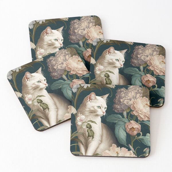 Item preview, The cat and his roses designed and sold by LoveyDesign.