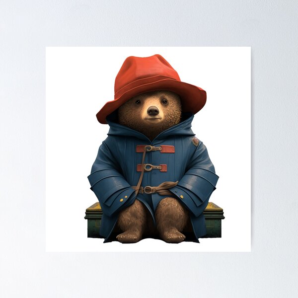 Paddington Bear in Bright Red Coat - Paddington Bear - Posters and Art  Prints