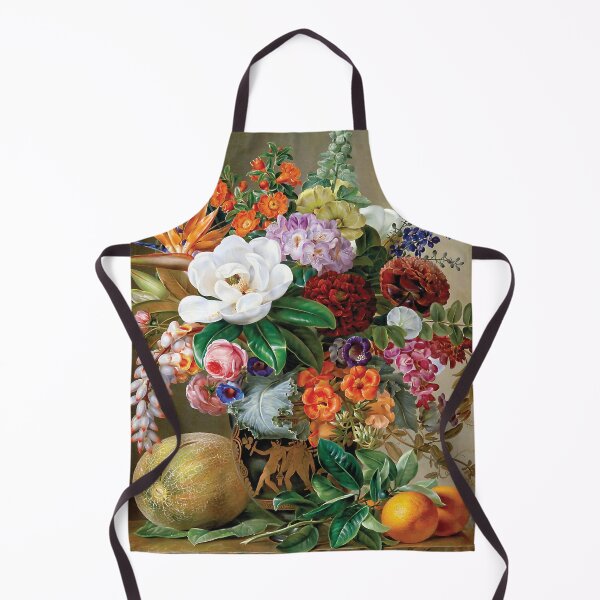 Item preview, Exotic blooms in a Grecian krater with fruit on a marble ledge | Johan Laurentz Jensen designed and sold by LaMadeleine.