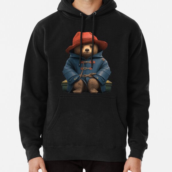 Paddington Bear with Suitcase  Pullover Hoodie