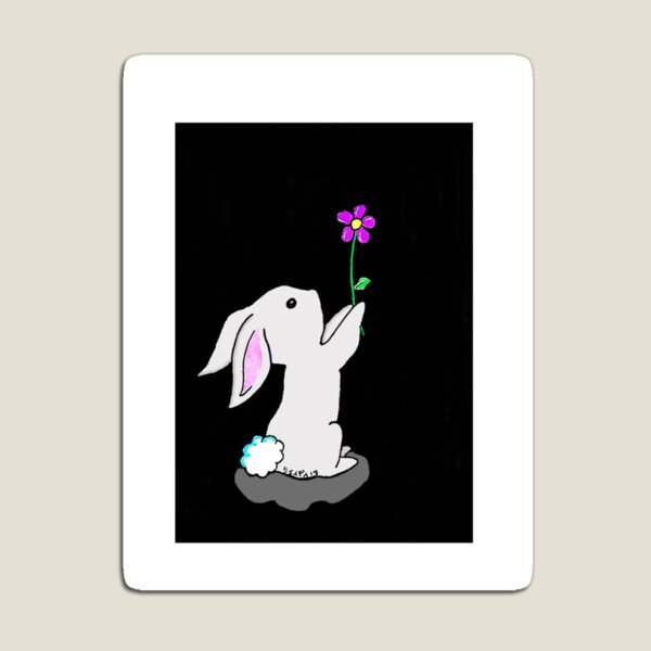 Artikelvorschau, Baby Hase mit Blume entworfen und verkauft von JdeeChan.