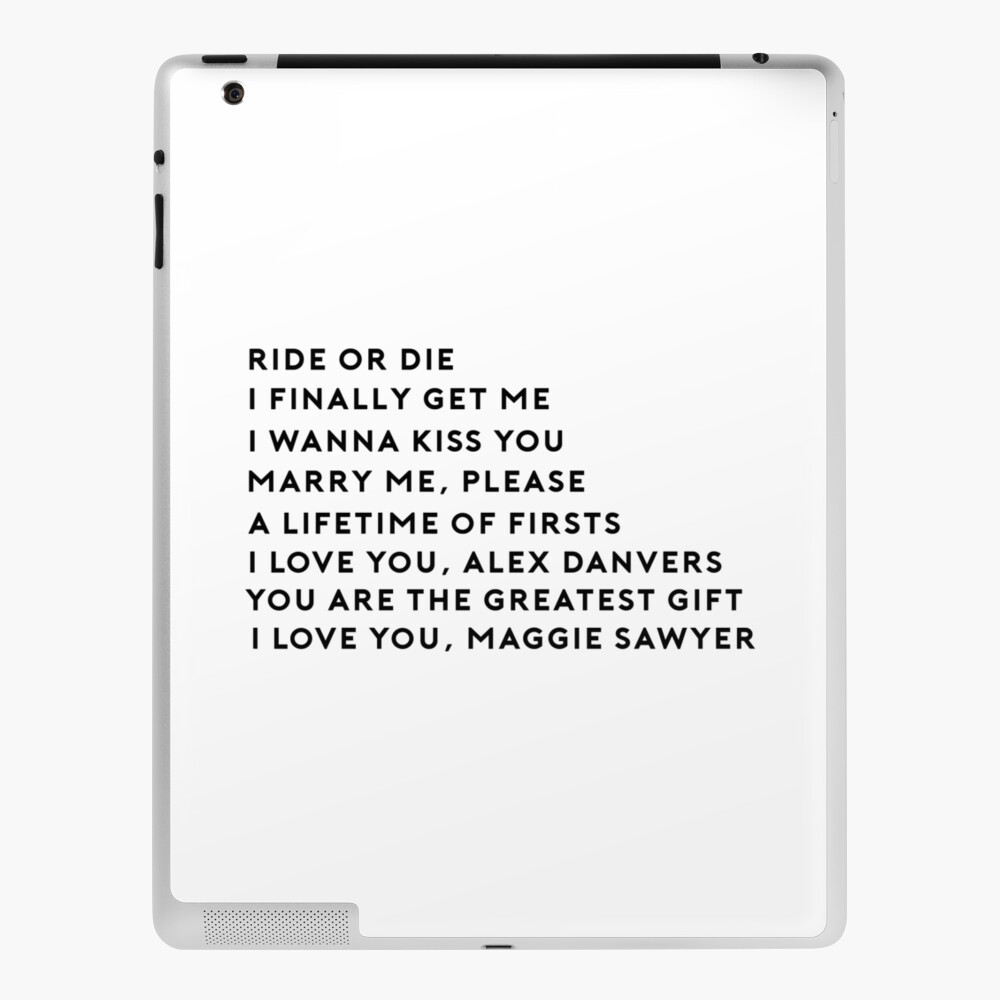 Sanvers Quotes Ipad Case Skin By Laurenthomsxn Redbubble