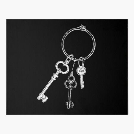 Rusty Gothic Skeleton Key Art Board Print for Sale by darkwonderbrand