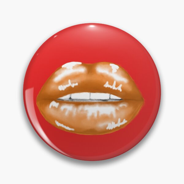Item preview, Color rojo lujuria con decoración de labios retro. designed and sold by CatherineSivie.