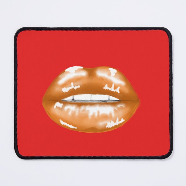 Item preview, Lust Red Color with Retro Lips Decoration designed and sold by CatherineSivie.