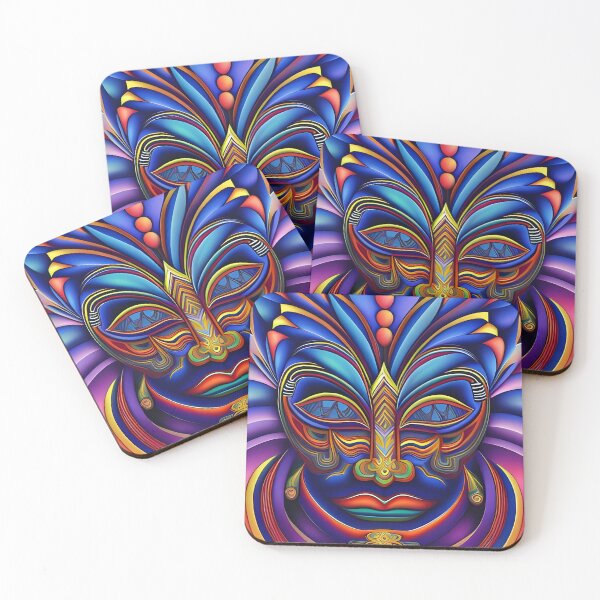 Item preview, New World Gods (8) - Mesoamerican Inspired Psychedelic Art designed and sold by TheThirdEye.