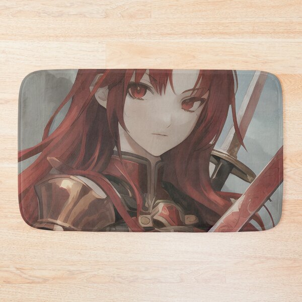 Item preview, Anime Red Hair Red Eyes Girl With A Sword Portrait  designed and sold by VersoShopping.