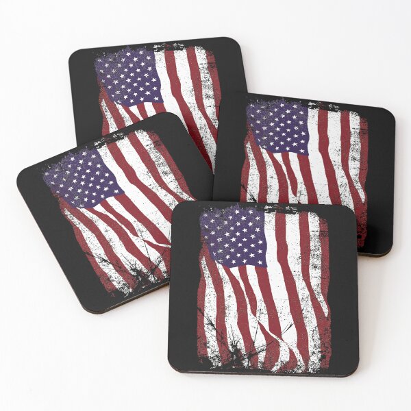Item preview, American Flag Vertical Brushed designed and sold by Monikatees.