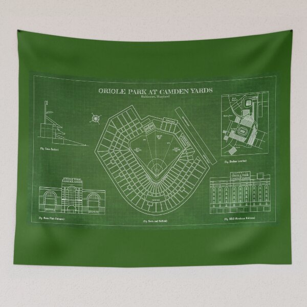 Item preview, Oriole Park At Camden Yards (Green Version) designed and sold by BGALAXY.