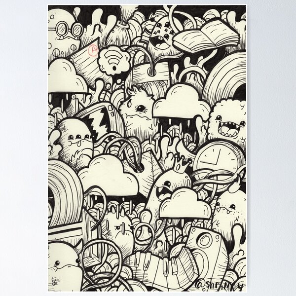 Item preview, Monster Doodle designed and sold by Eadan Shamir.