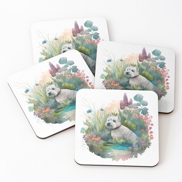 Item preview, Cute Westie Dog Owner Gift - Watercolor Illustration designed and sold by Shmueli Bell.