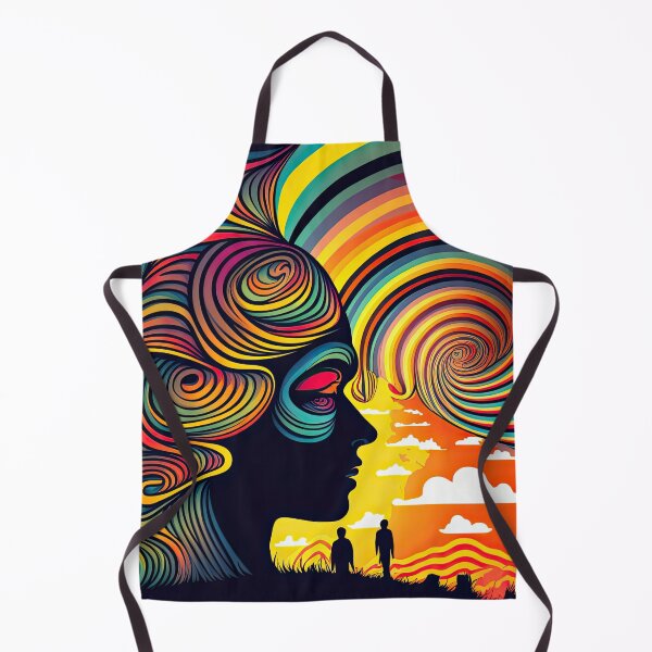 Artikelvorschau, Trippy Frauendesign von generativer KI entworfen und verkauft von aicanfeel.