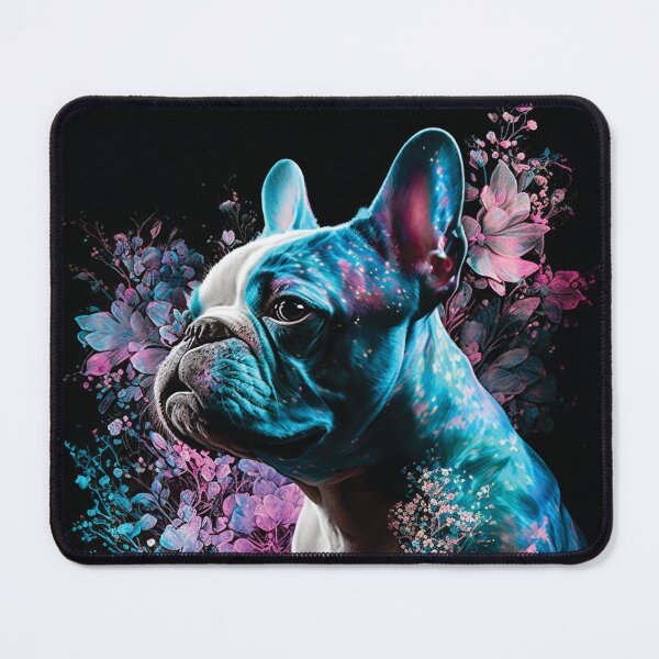 Item preview, French Bulldog floral stardust portrait designed and sold by HookedOnDogz.