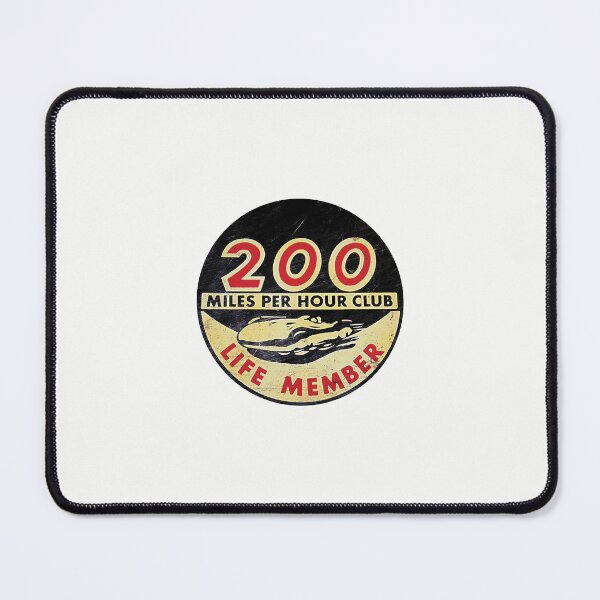 Item preview, Vintage Bonneville Salt Flats 200 Miles Per Hour Club Life Member emblem designed and sold by retropetrol.