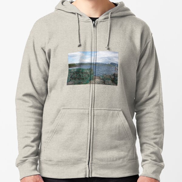 Creels at Plockton Zipped Hoodie