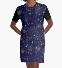 Sailor Moon Constellation Graphic T-Shirt Dress