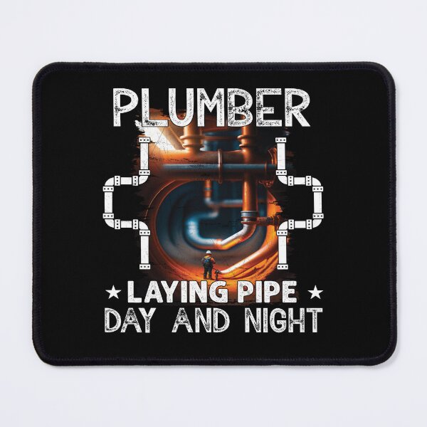Item preview, Plumber Laying Pipe Day & Night Funny Plumber designed and sold by Trendy Valley .