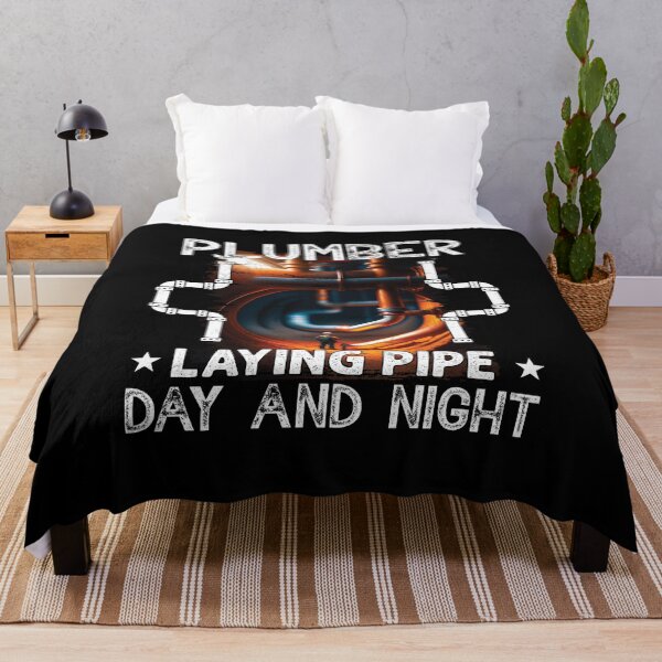 Item preview, Plumber Laying Pipe Day & Night Funny Plumber designed and sold by Trendy Valley .