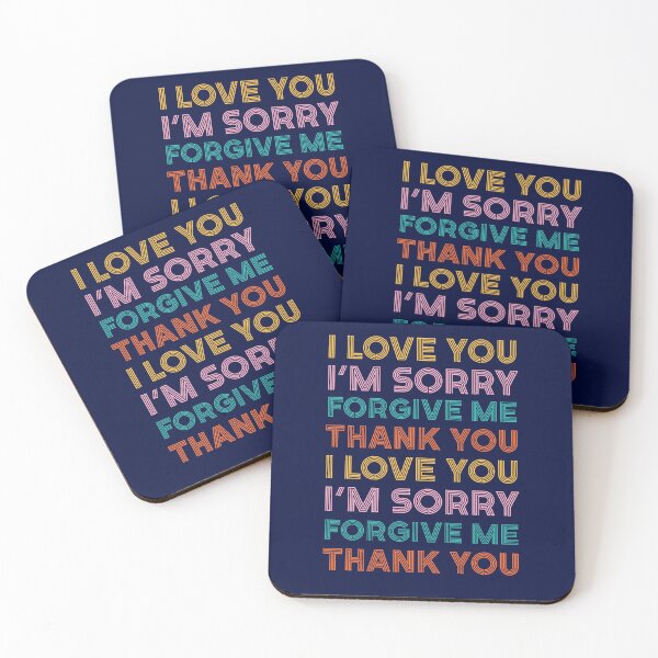 Item preview, i love you, im sorry, forgive me, thank you designed and sold by champagnemoment.