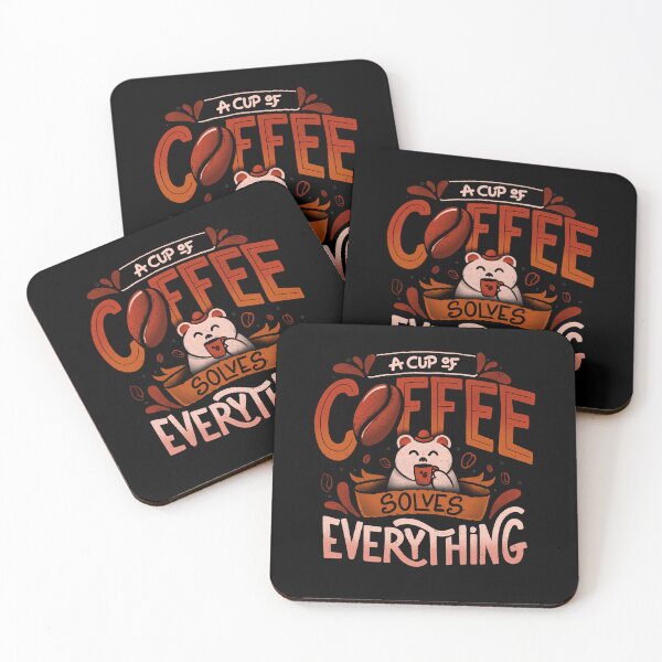 Item preview, A Cup Of Coffee Solves Everything - Funny Quotes Gift designed and sold by EduEly.