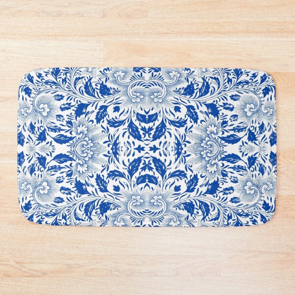 Item preview, Blue Floral Botanical Pattern designed and sold by starrylite.