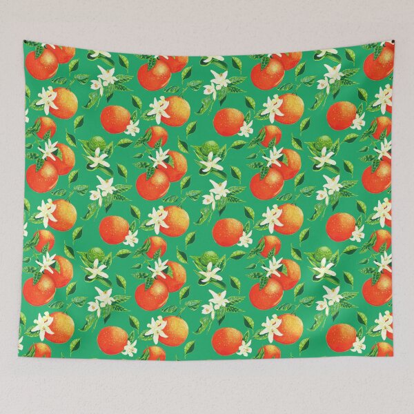 Item preview, Oranges and Orange blossom- Green designed and sold by Phoebekirk.