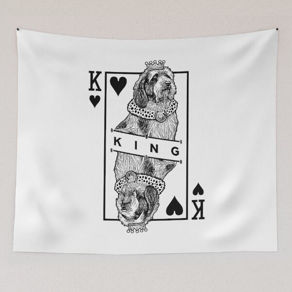 Item preview, Petit Basset Griffon Vendeen King Of Hearts PBGV Dog Lover designed and sold by GrandeDuc.