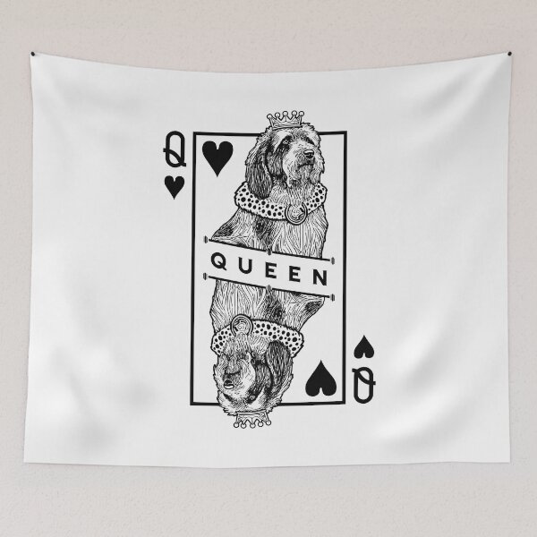 Item preview, Petit Basset Griffon Vendeen Queen Of Hearts PBGV Dog Lover designed and sold by GrandeDuc.