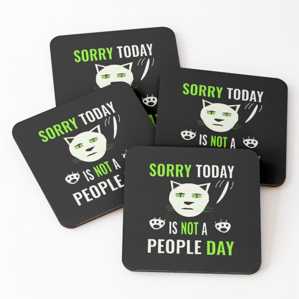 Item preview, Funny unsociable cat introverts humor designed and sold by CottagePop.