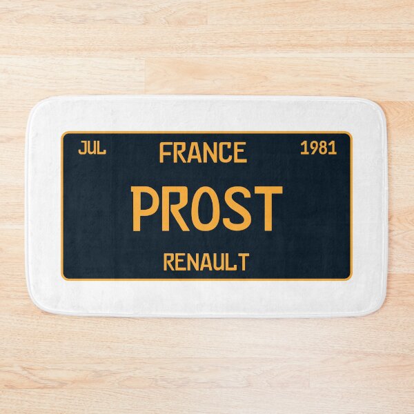 Item preview, Alaine Prost first win license plate white designed and sold by ff1merch ..