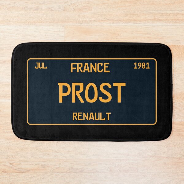 Item preview, Alaine Prost first win license plate black designed and sold by ff1merch ..
