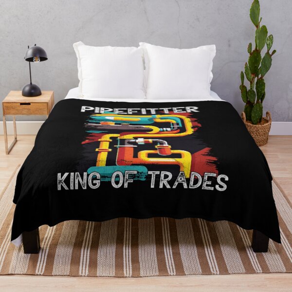 Item preview, Funny Plumber King of Trades Pipefitter designed and sold by Trendy Valley .