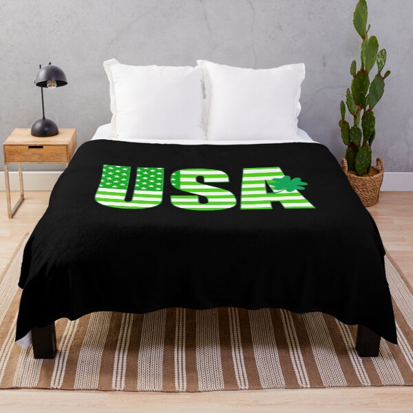 Item preview, Lucky in the USA: Celebrate St. Patrick's Day with Green and Shamrocks! designed and sold by JEK Designer ⭐⭐⭐⭐⭐ (5.0).