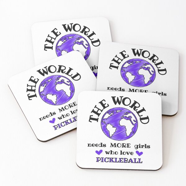 Item preview, The world needs more girls who play pickleball designed and sold by TheGreenGoat.