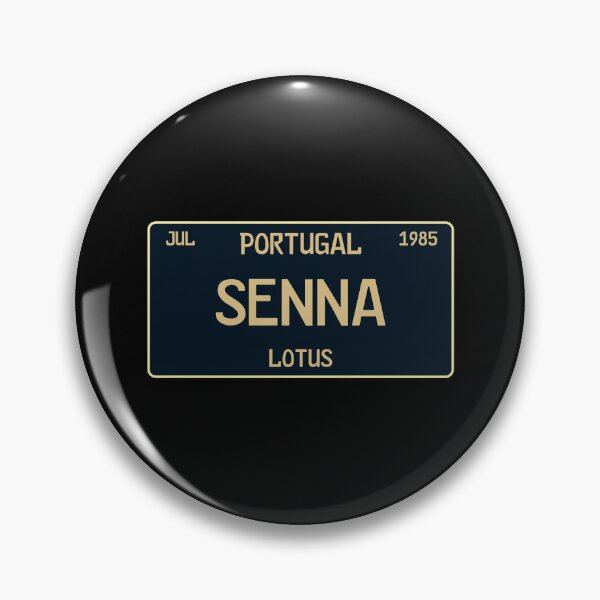 Item preview, Ayrton Senna first win license plate black designed and sold by ff1merch ..