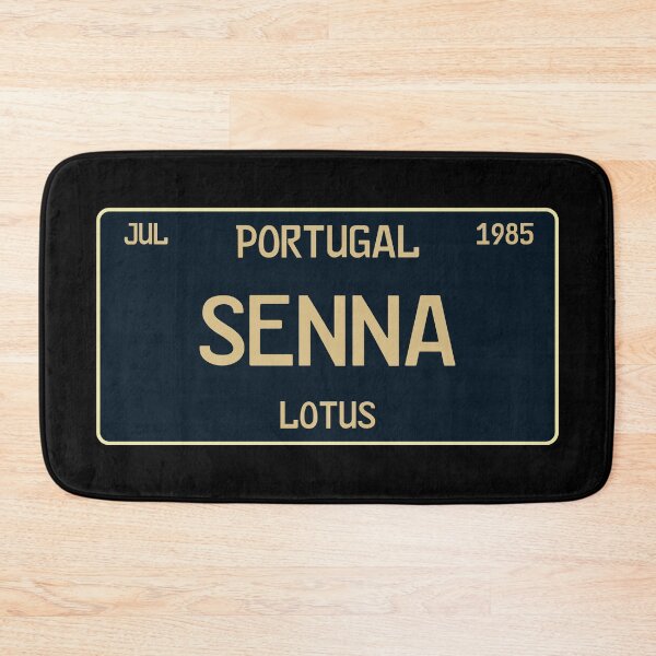 Item preview, Ayrton Senna first win license plate black designed and sold by ff1merch ..