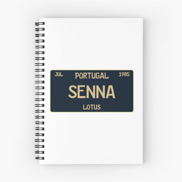 Item preview, Ayrton Senna first win license plate white designed and sold by ff1merch ..