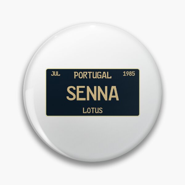 Item preview, Ayrton Senna first win license plate white designed and sold by ff1merch ..
