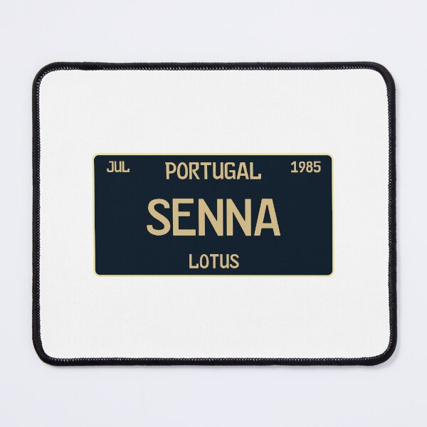 Item preview, Ayrton Senna first win license plate white designed and sold by ff1merch ..