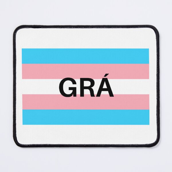 Item preview, Grá Gaeilge Irish Language Trans Flag designed and sold by Irishprints.