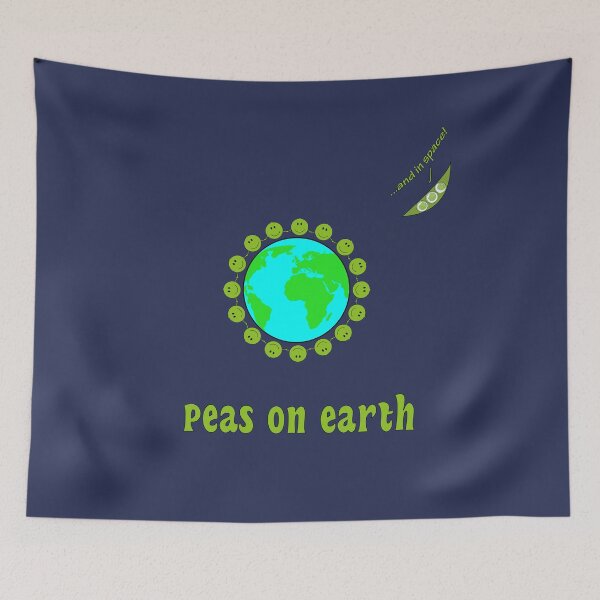 Item preview, Peas on earth (and in space!) designed and sold by shackledlettuce.