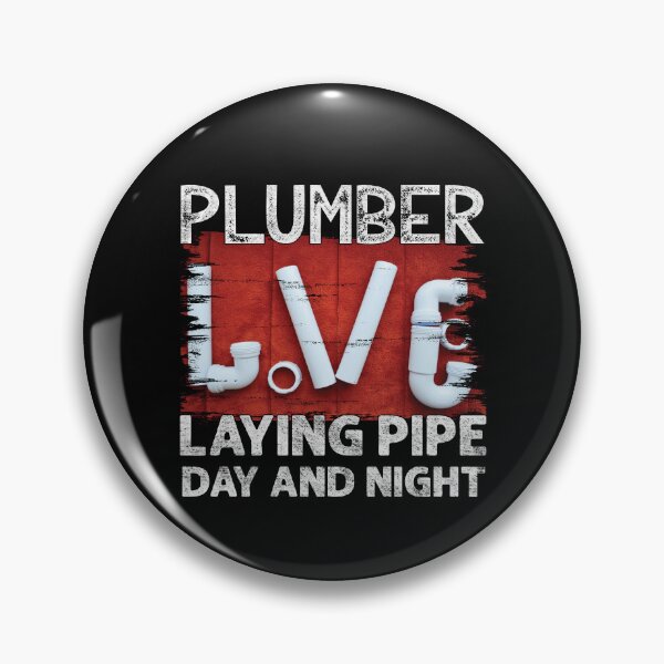 Item preview, Plumber Laying Pipe Day & Night Funny Plumber  designed and sold by Trendy Valley .