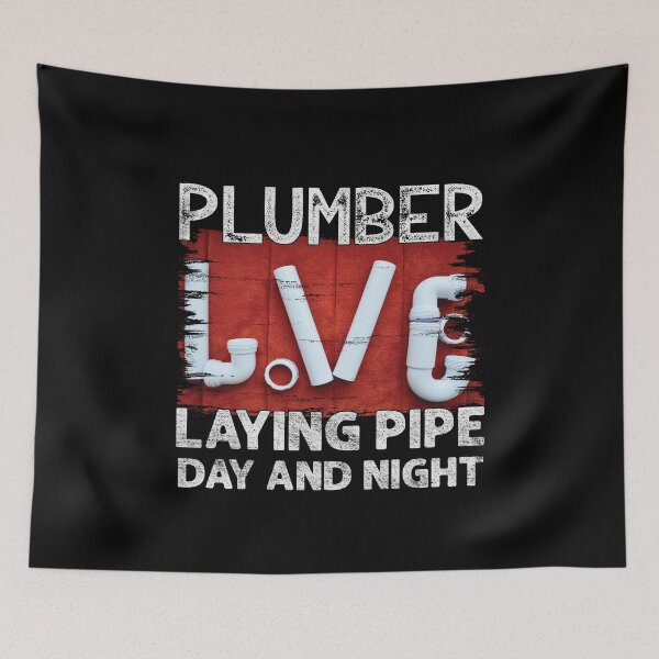 Item preview, Plumber Laying Pipe Day & Night Funny Plumber  designed and sold by Trendy Valley .